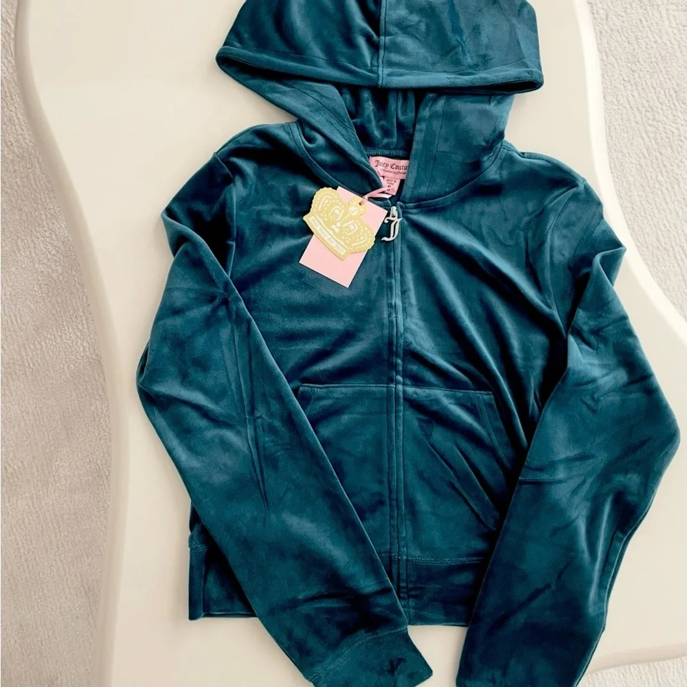 Juicy Couture Teal Velour Pants & Jumpsuit Set - Picture 2 of 6